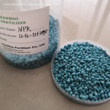 SOP base NPK fertilizer 12-12-17 MgO blue granular